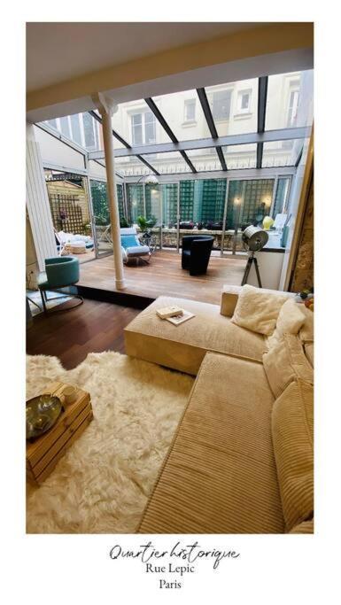 Villa Lepic, Luxury Flat In Montmartre With Private Terrasse-Appartement Entier Париж Экстерьер фото