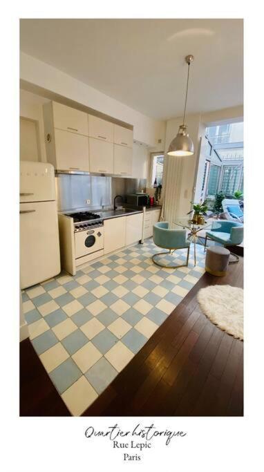 Villa Lepic, Luxury Flat In Montmartre With Private Terrasse-Appartement Entier Париж Экстерьер фото
