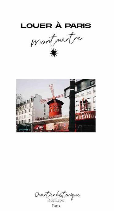 Villa Lepic, Luxury Flat In Montmartre With Private Terrasse-Appartement Entier Париж Экстерьер фото